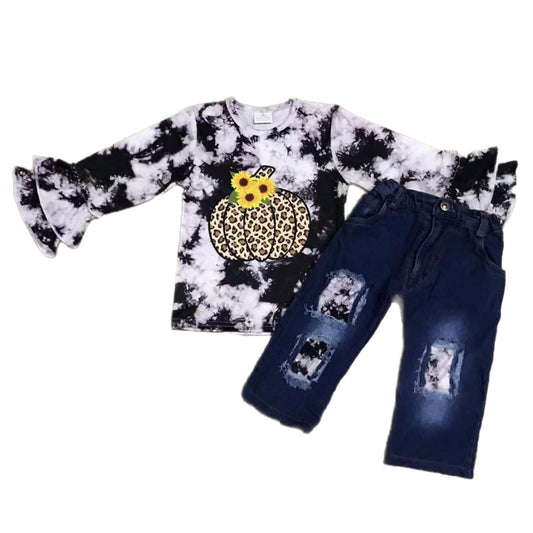 Leopard Pumpkin Pants Set