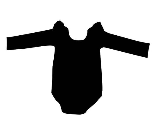 Black Long-sleeved Leotard