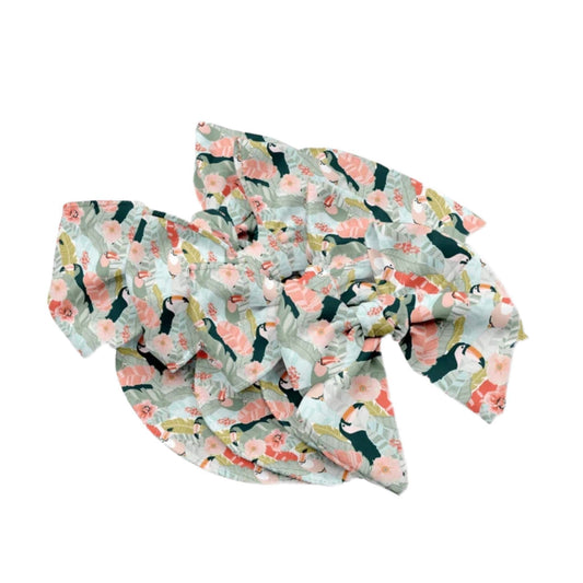 Toucans and Palms Fabric Bow