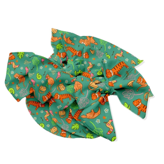 Wild Things Green Fabric Bow