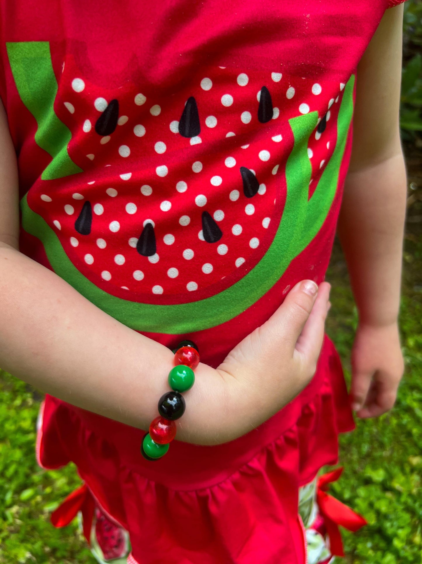 Where the Watermelons Grow Ruffled Shorts Set