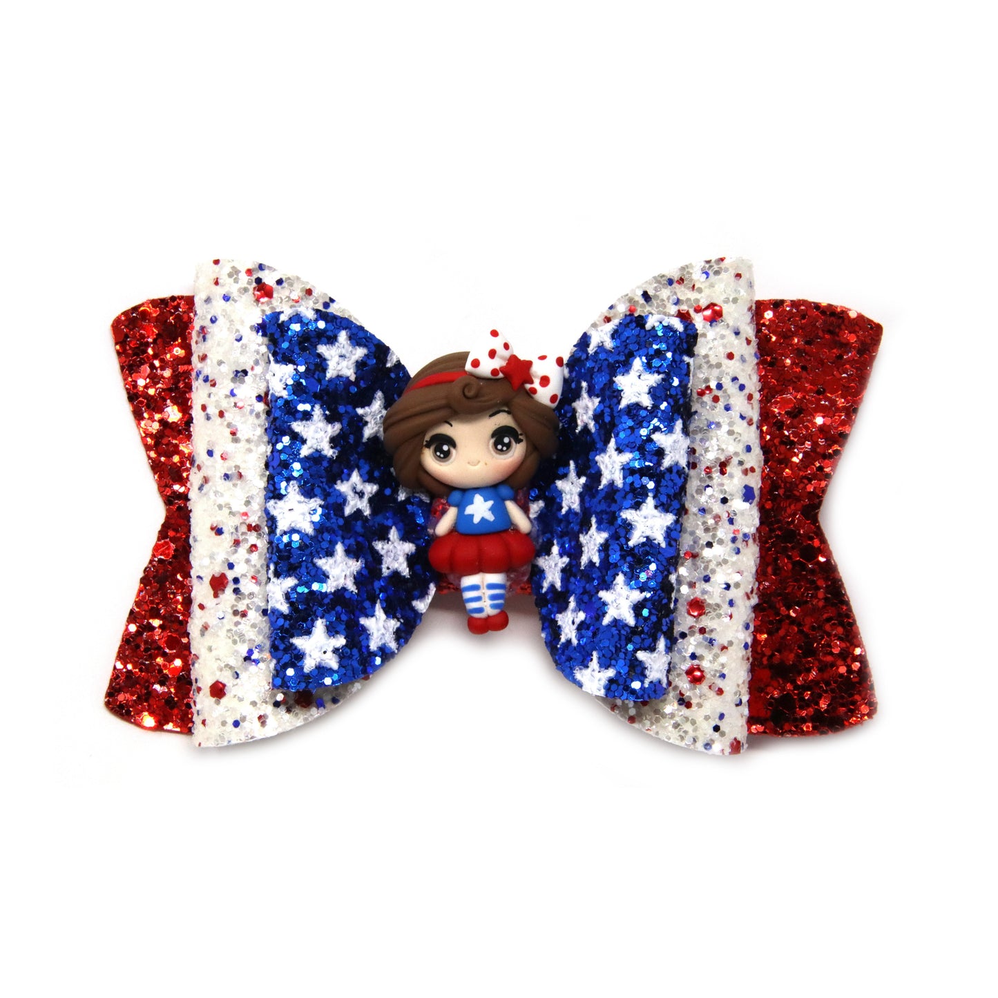 4.5 inch Star Girl Double Diva Bow