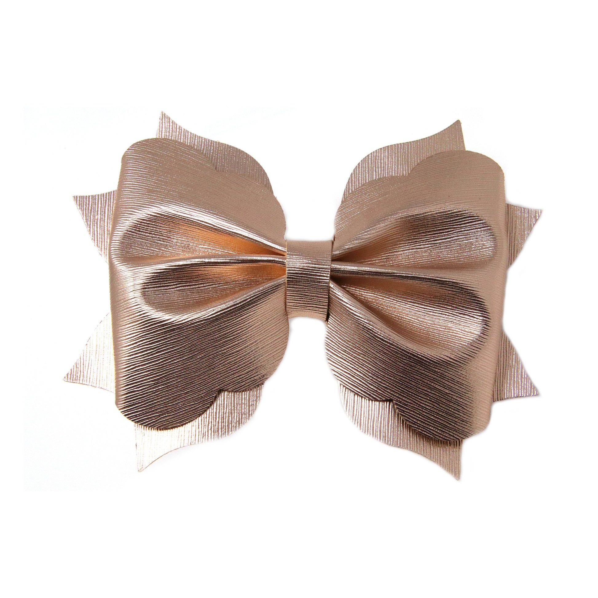 5.5 inch Solid Gold Poppy Bow
