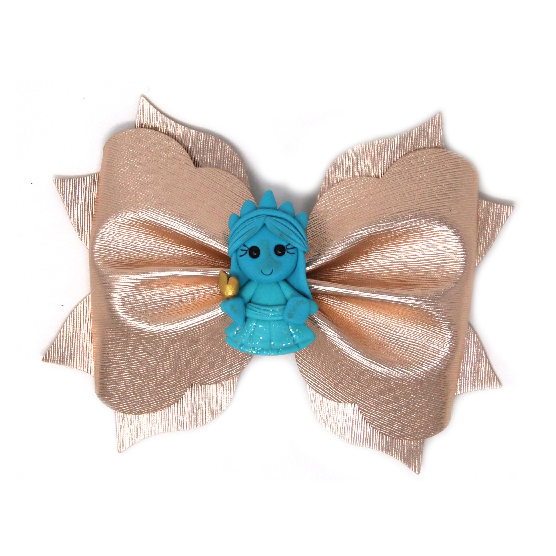 5.5 inch Solid Gold Liberty Poppy Bow