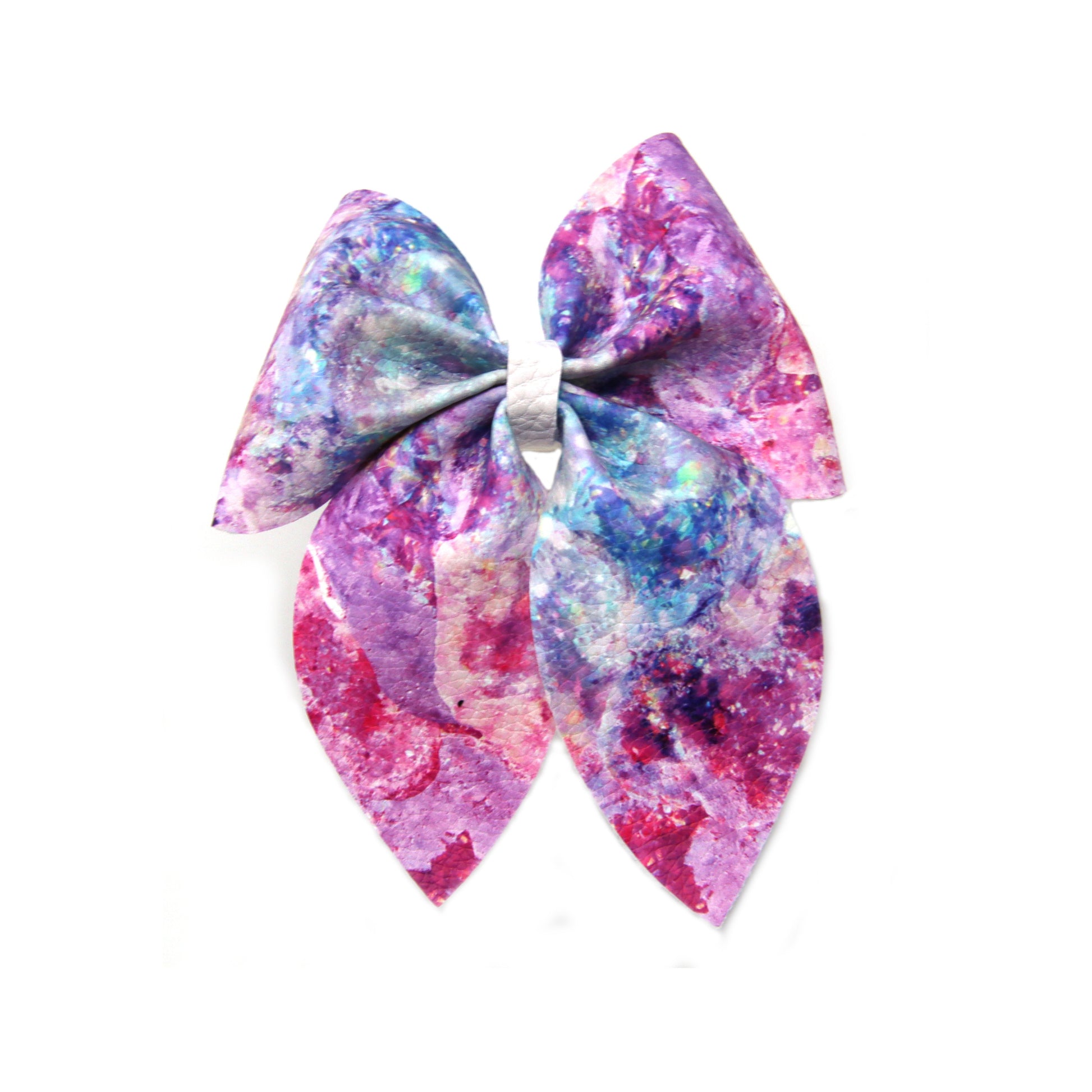 Geode Sailor Bow with White Tie 3"