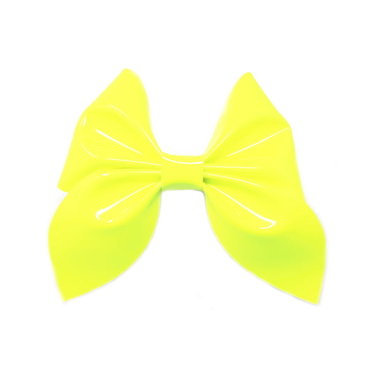 Neon Yellow Sailor Bow 3.5"