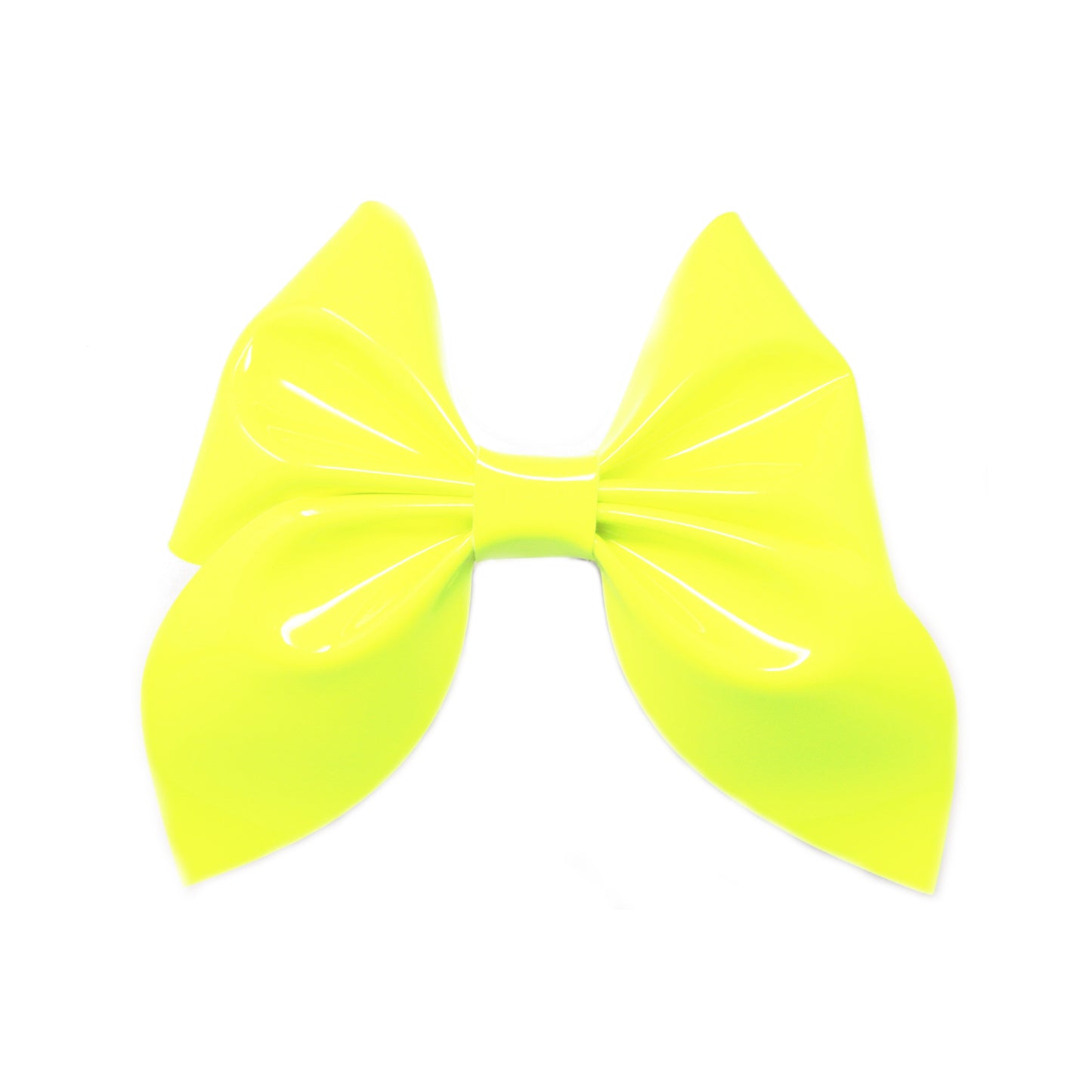 Neon Yellow Sailor Bow 4"