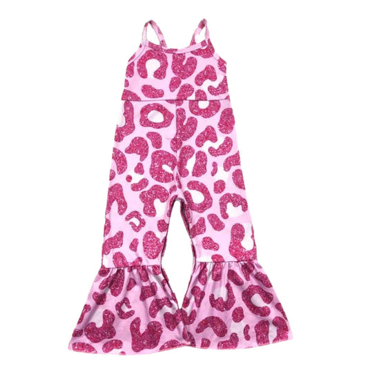 Pink Leopard Print Romper