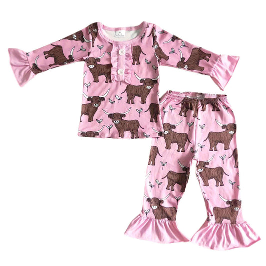 Highland Cow Pajamas Set