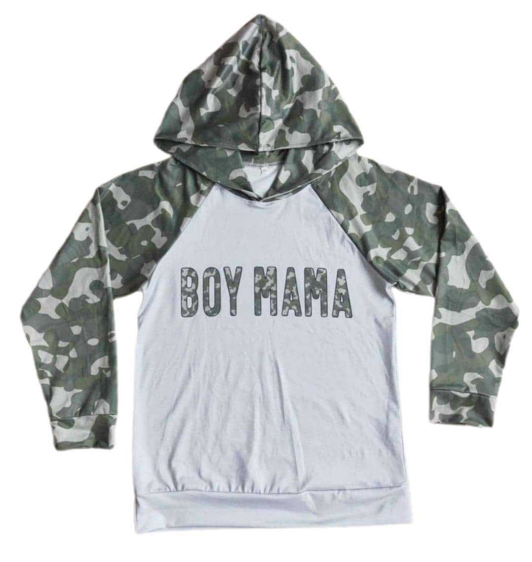 Boy Mama Hooded Shirt