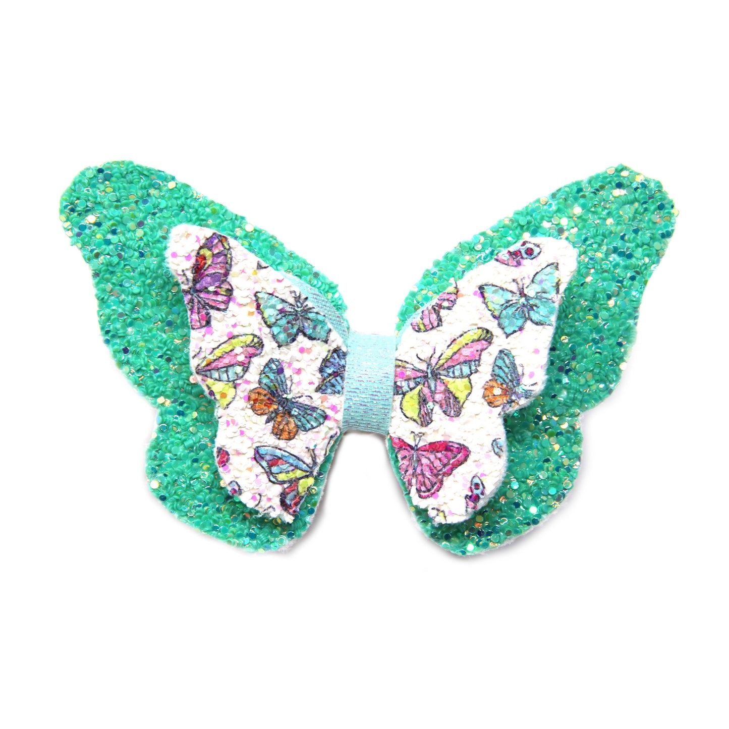Multicolored Butterflies Silvermist Bow 4.5"