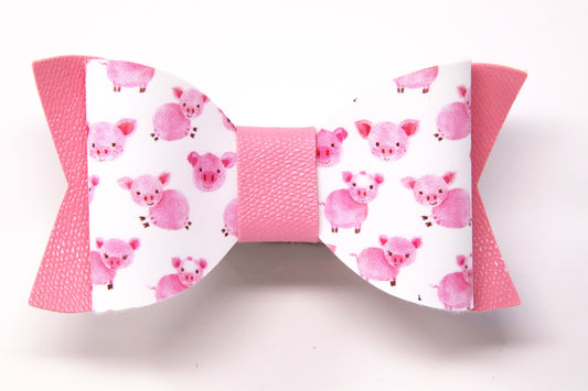 Pink Pigs Diva Bow