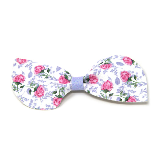 Pink Rose Classy Pinch Bow 4"