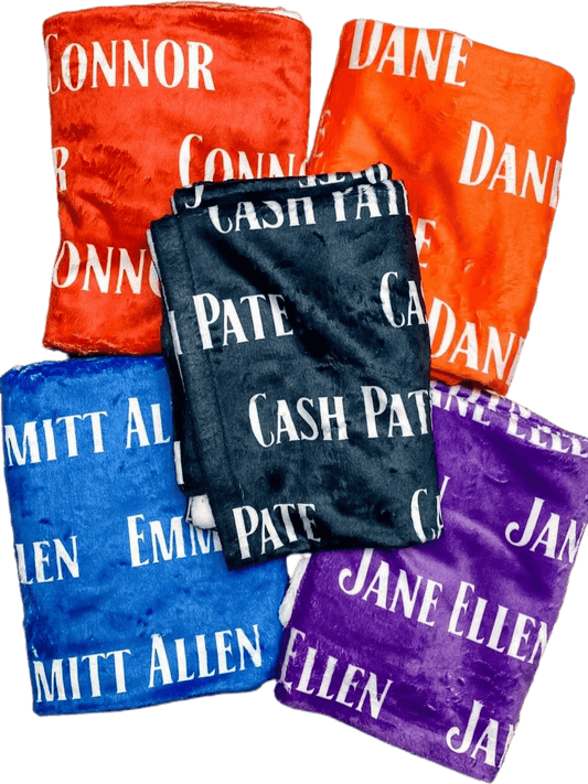 Personalized Minky Blanket