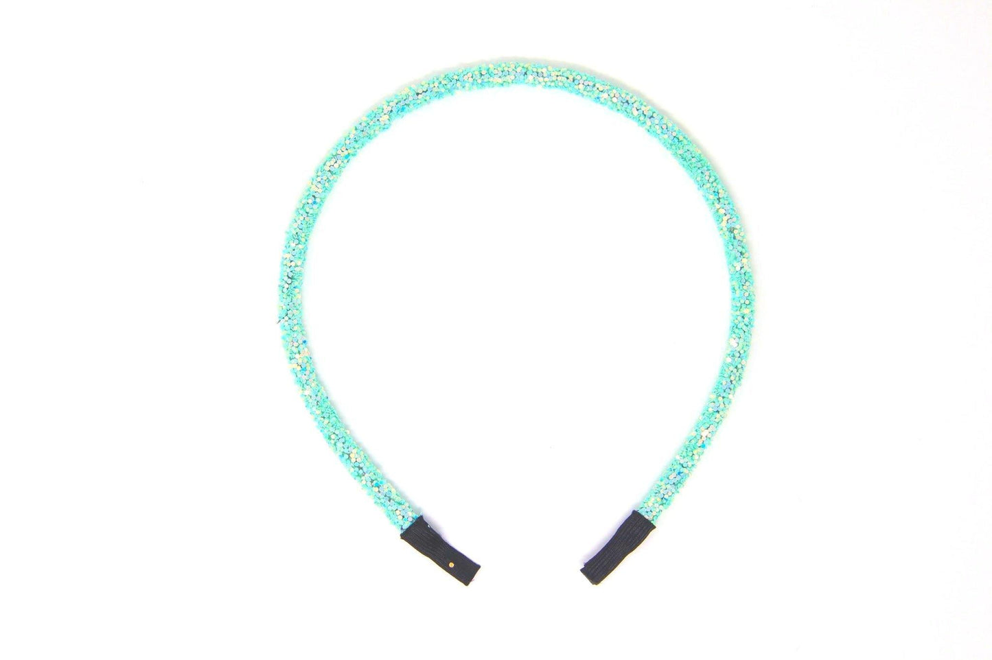 5.5" Mint Chunky Glitter Headbands - Waterfall Wishes