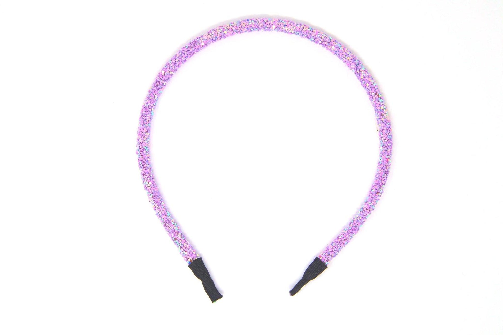 Purple Chunky Glitter Headbands - Waterfall Wishes