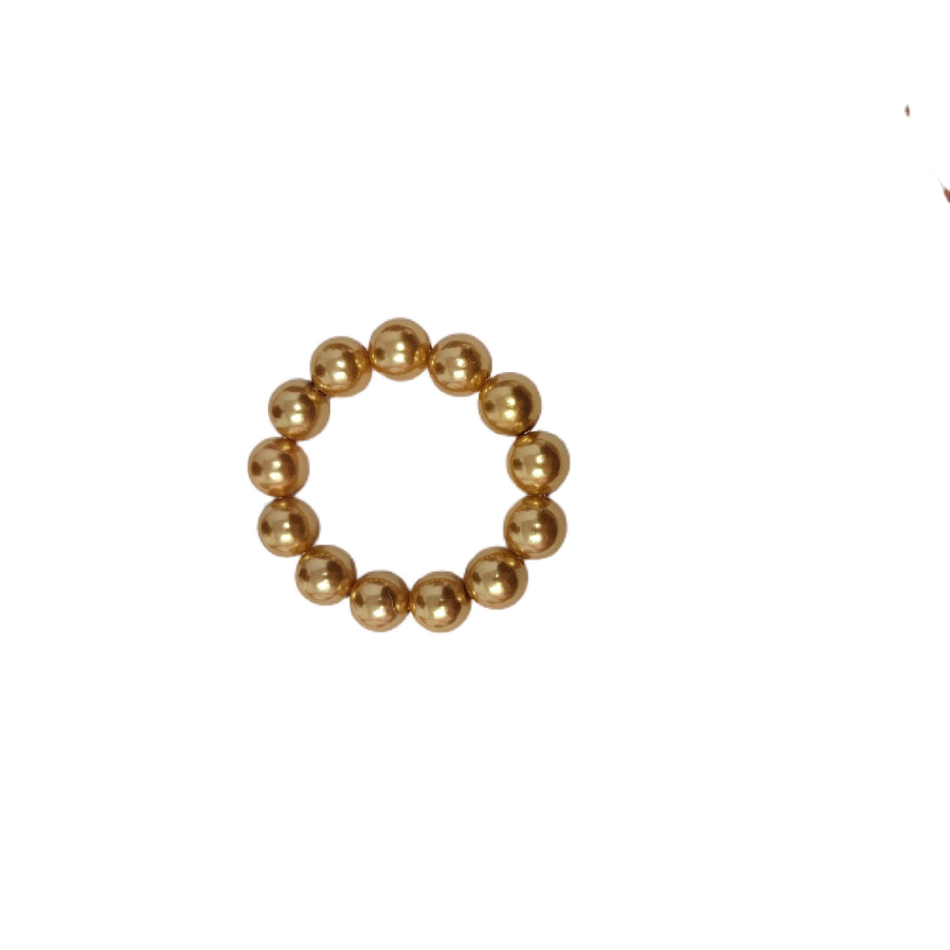 Pearl Gold Chunky Beaded Bracelet