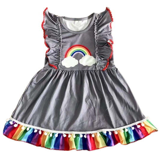Gray Rainbow Dress