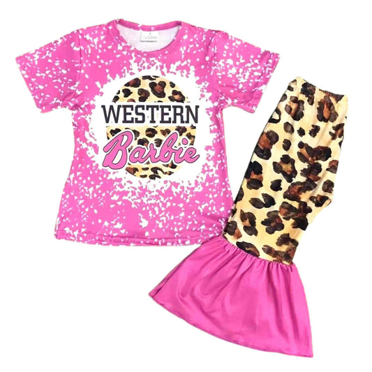 Western Doll Leopard Pants Set
