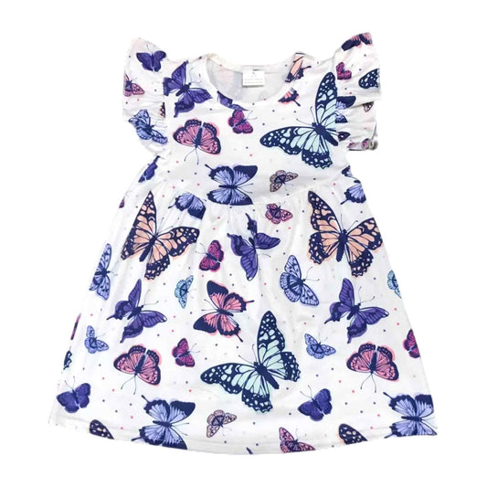Multicolor Butterflies Pearl Dress