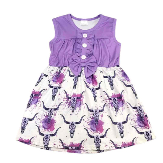 Purple Steer Head Dress