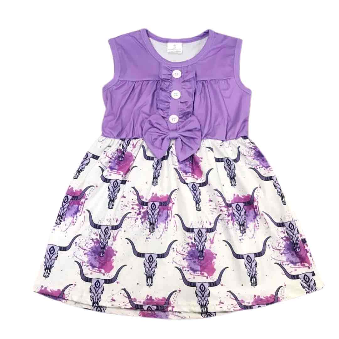 Purple Steer Head Dress