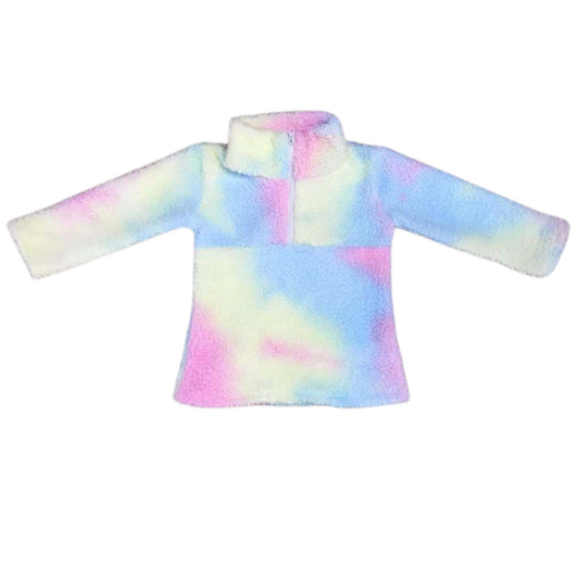 Blue Pink & Yellow Color Melt Pullover Jacket