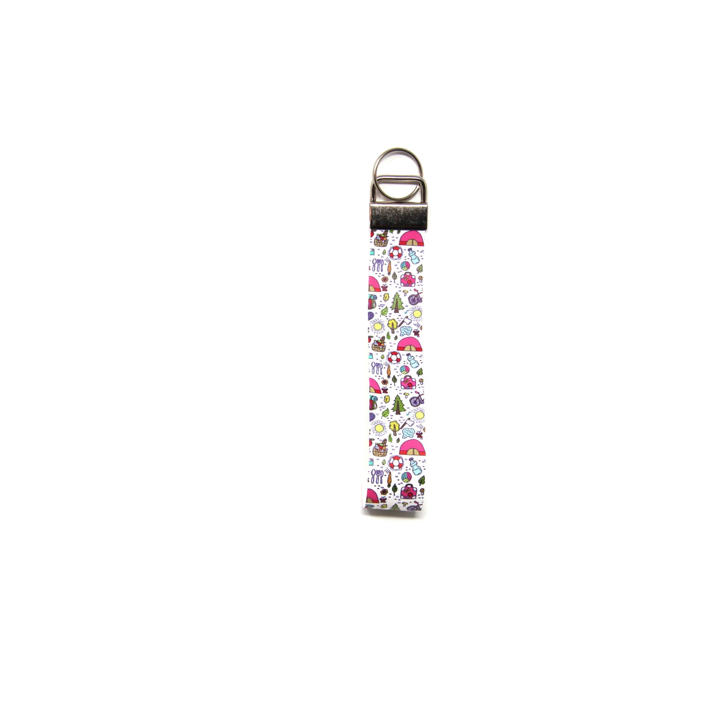 6 inch Going Camping Wristlet Key Chain