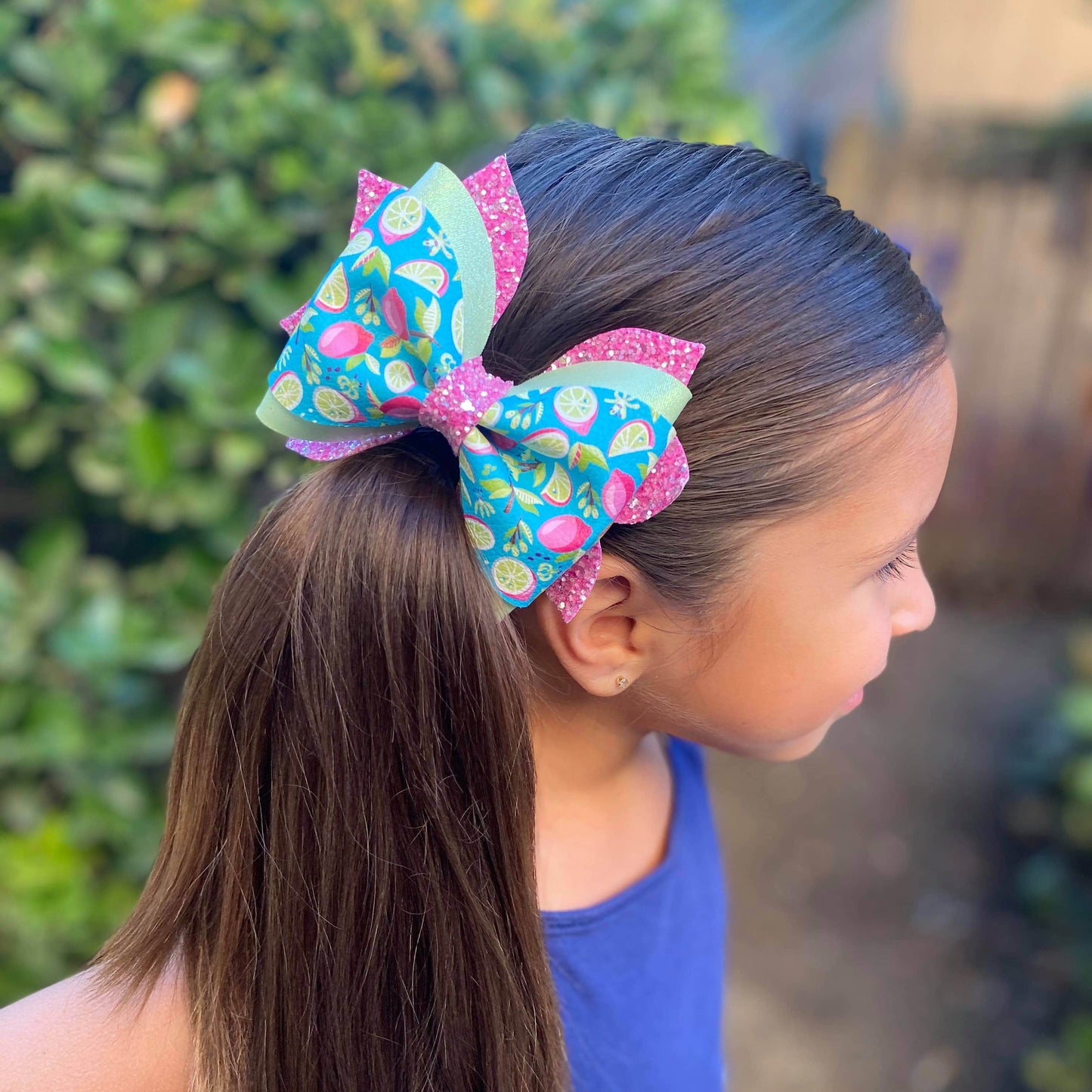 Pink Lemonade Dressed-up Phoebe Bow 3.5"