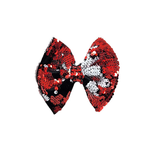 Ruby Color-change Sequin Fabric Bow