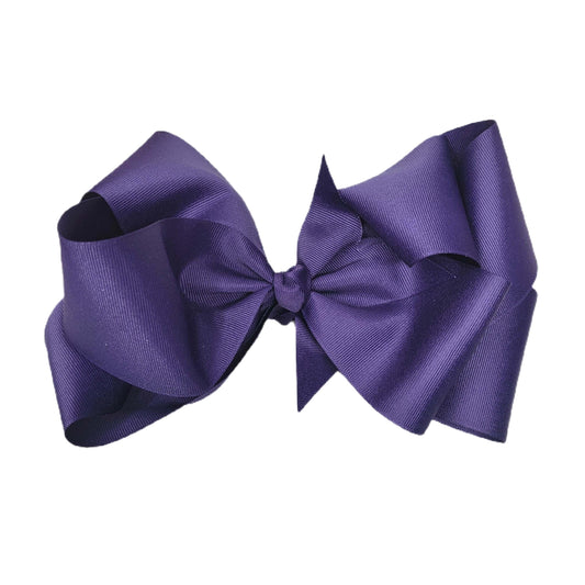 Purple Double Grand Ribbon Bow 10"