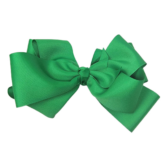 Green Double Grand Ribbon Bow 10"