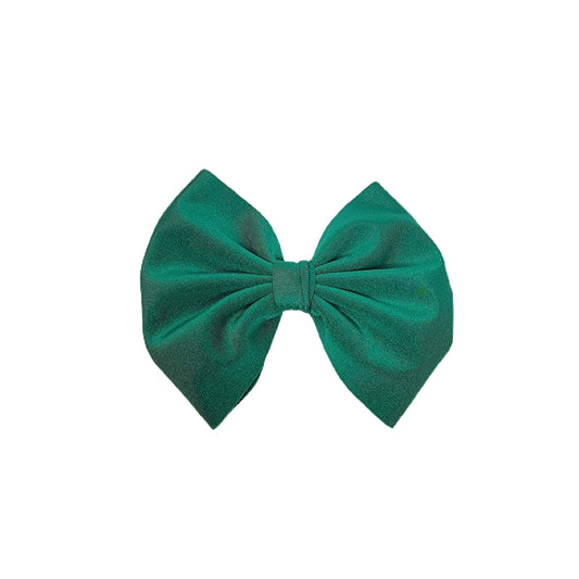 Emerald Spandex Fabric Bow