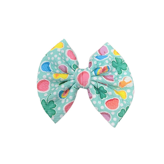 Lucky Charms Fabric Bow