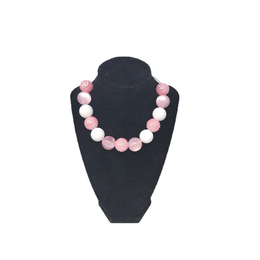 Pink Roses Bubblegum Necklace