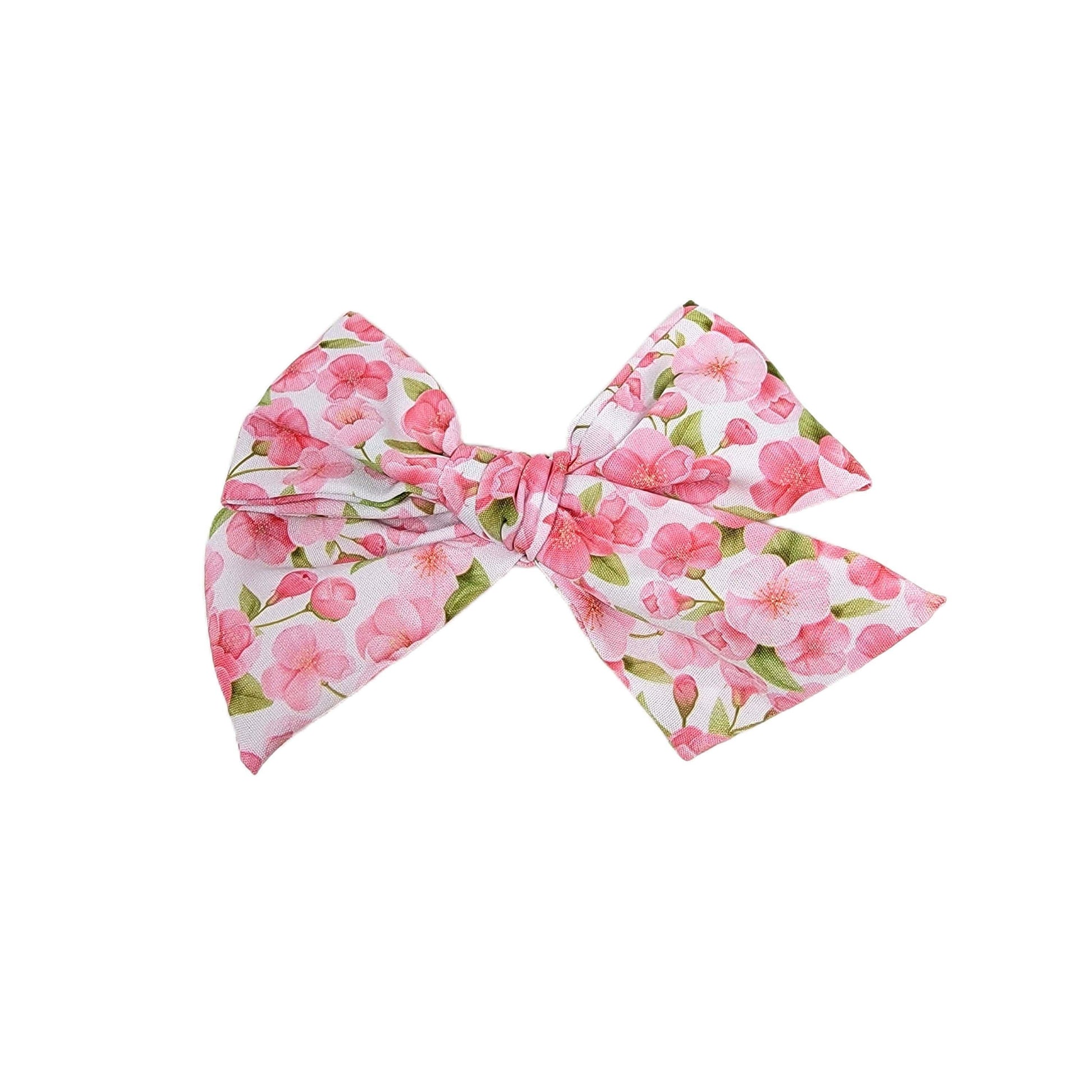 Cherry Blossoms Dainty Fabric Bow