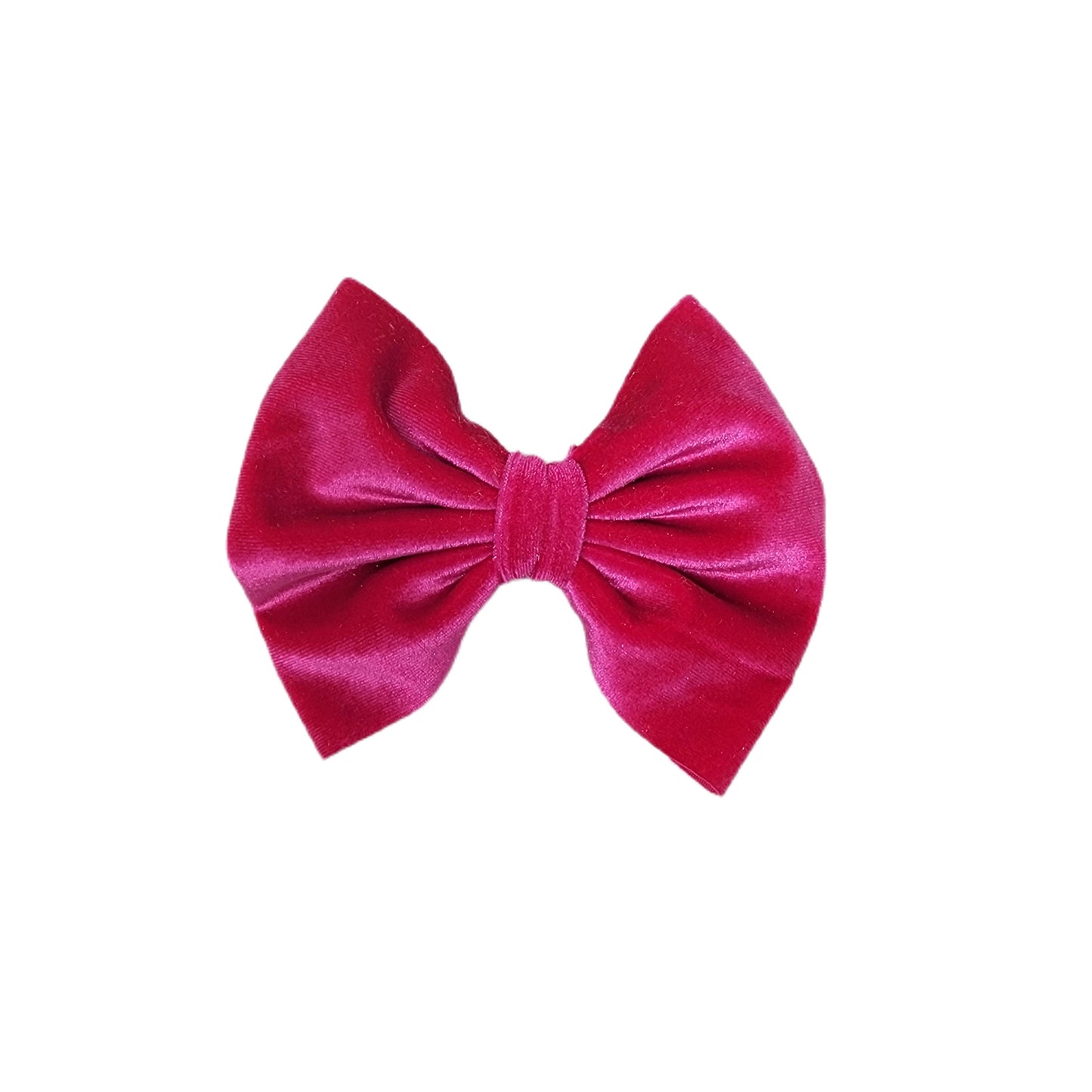 Doll Pink Velvet Fabric Bow