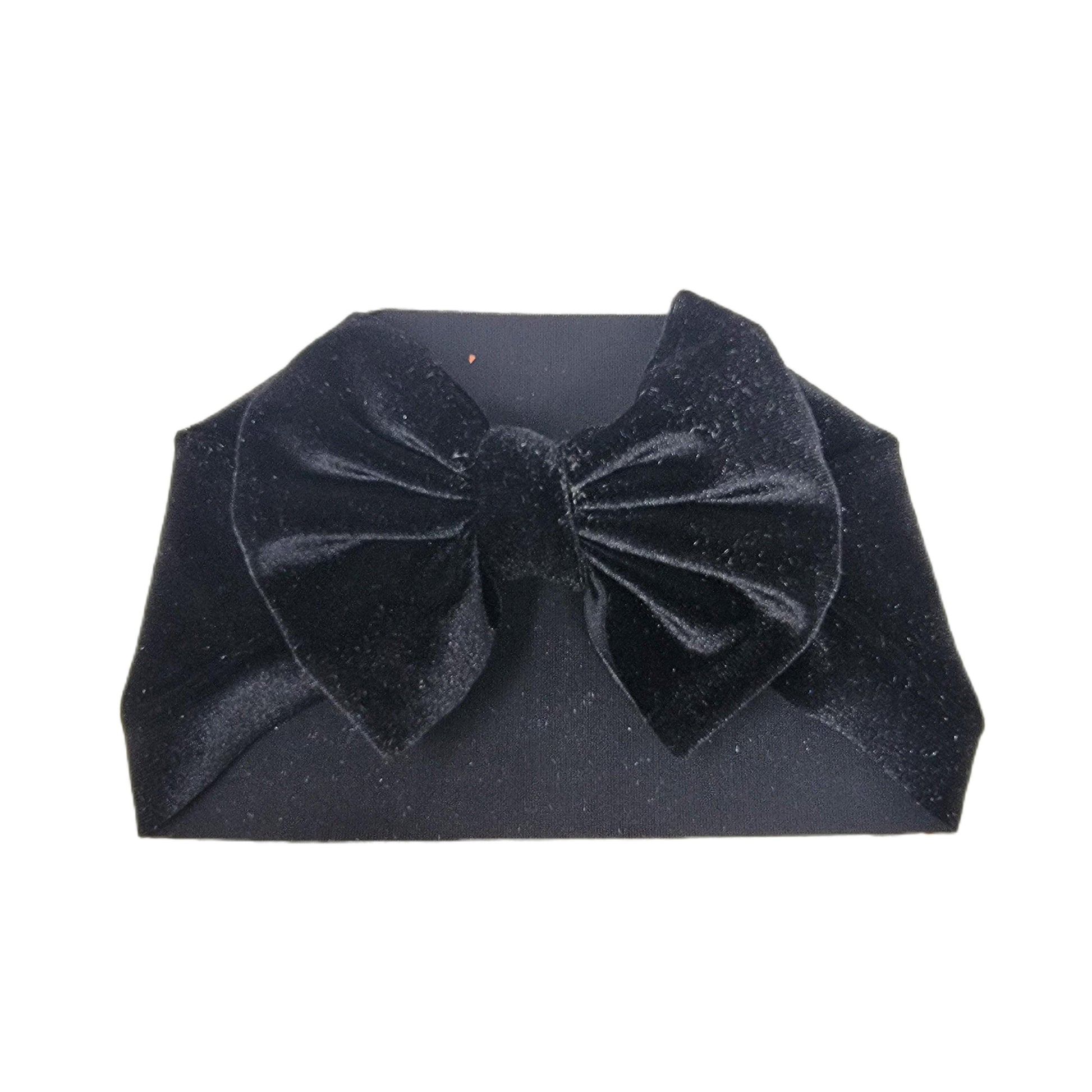 Black Velvet Fabric Headwrap - Waterfall Wishes