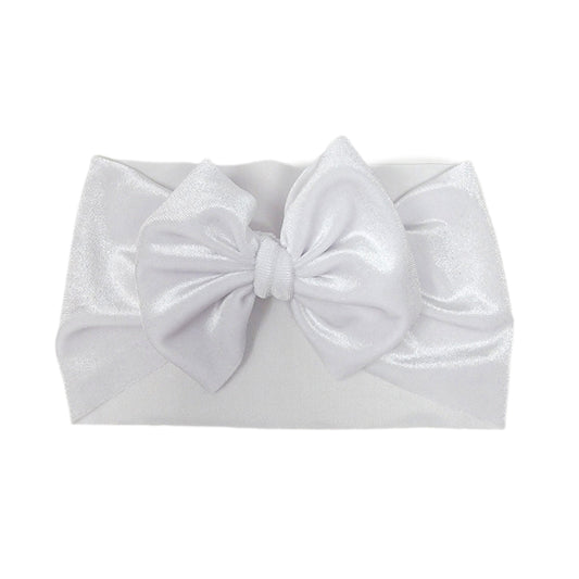 White Velvet Fabric Headwrap