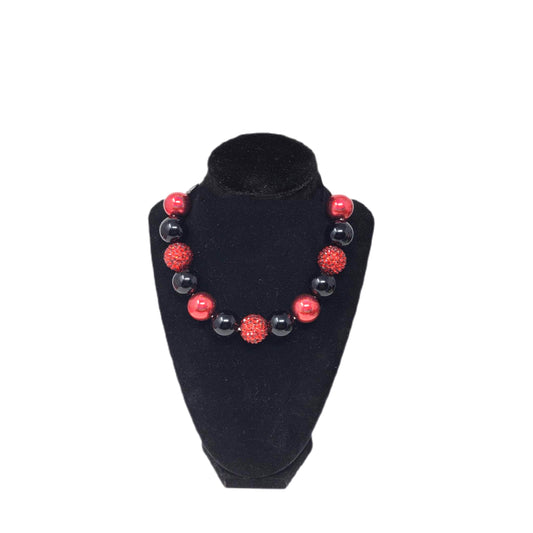 Red & Black Bubblegum Necklace