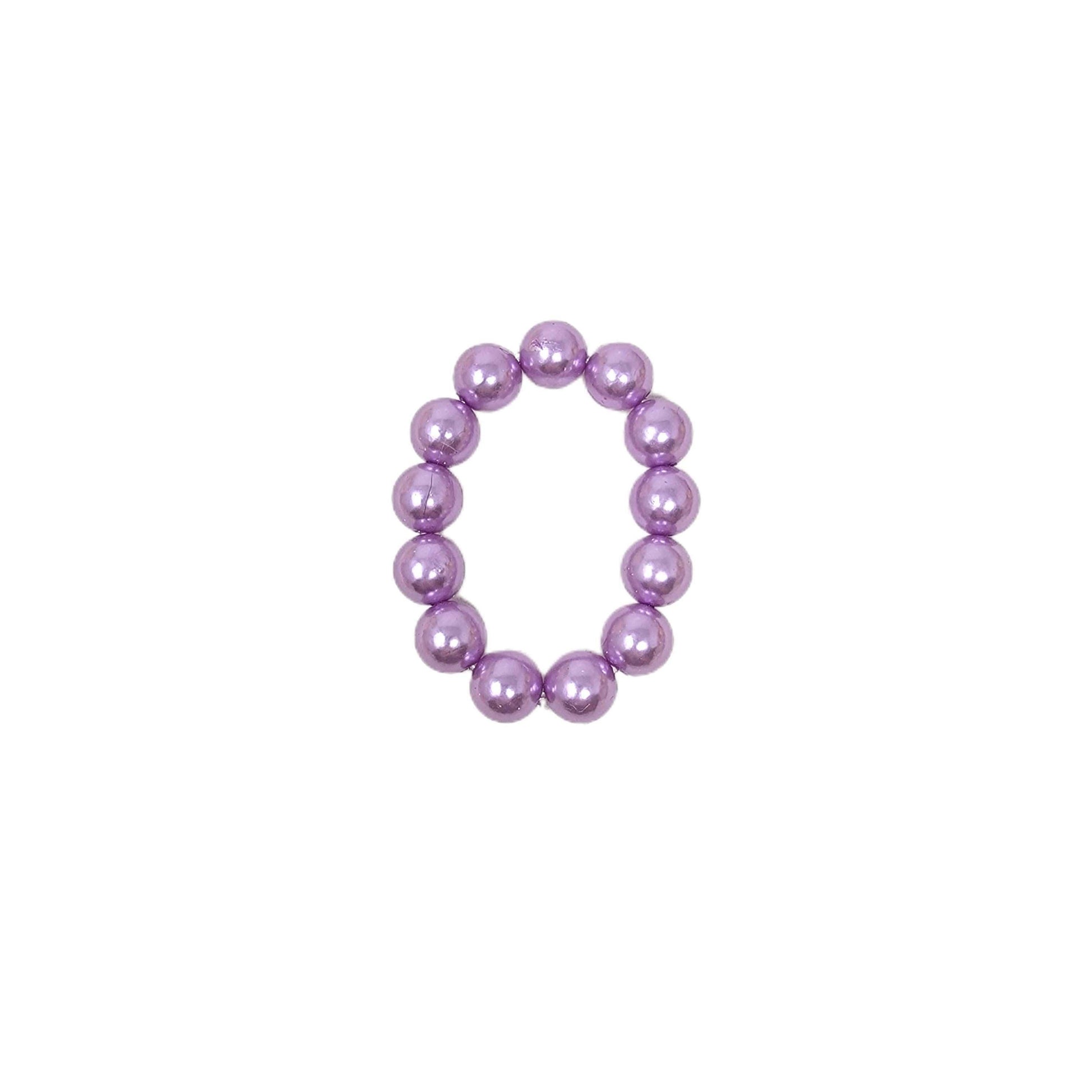 Lavender Pearl Chunky Beaded Bracelet