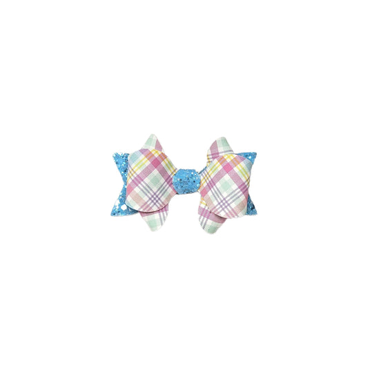 Easter Plaid Franchi Bow 4"