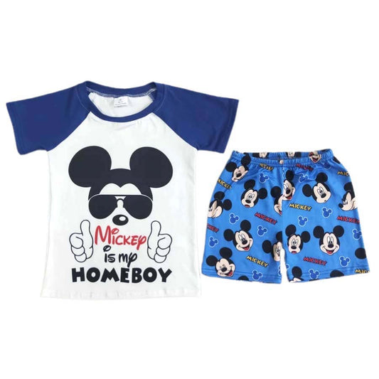 Mickey is My Homeboy Shorts Set