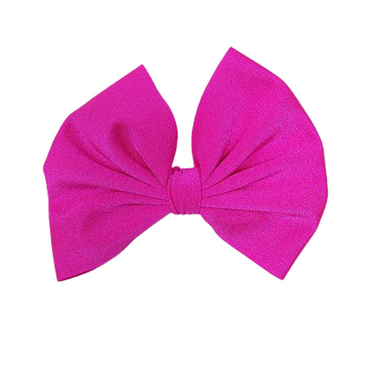 Neon Pink Spandex Fabric Bow