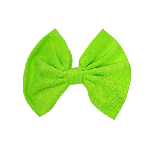 Neon Green Spandex Fabric Bow