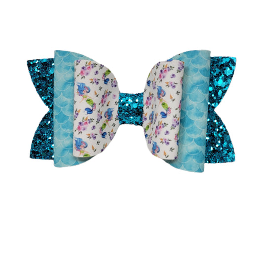 Magnificent Mermaid Double Diva Bow 5" 
