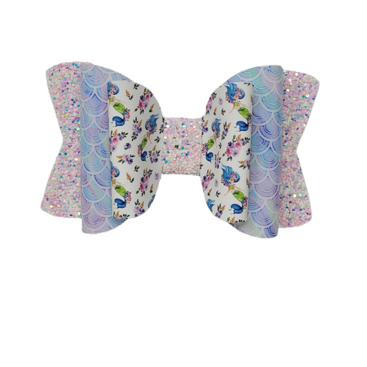 Magnificent Mermaid Double Chloe Bow 4.5" 