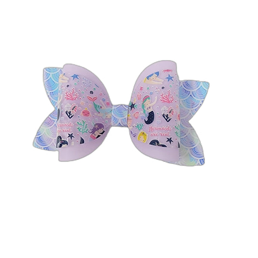 Mermaids Are Real Jelly Dressed up Diva Bow 4" 