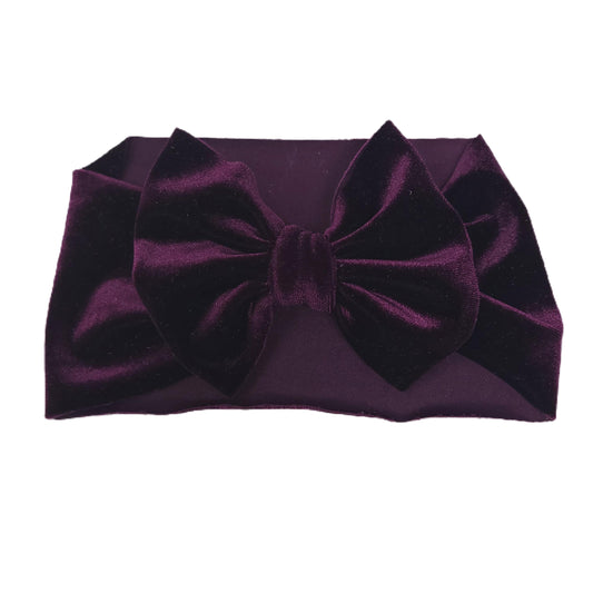 Plum Velvet Fabric Headwrap