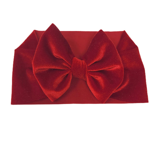 Red Velvet Fabric Headwrap